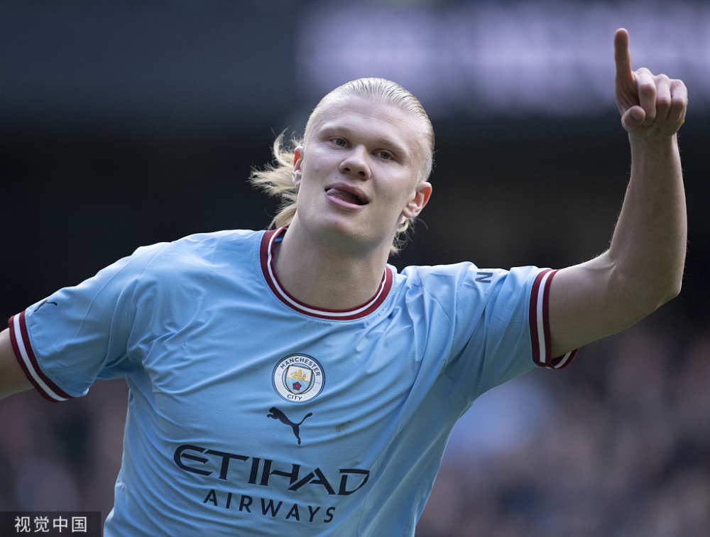  曼城七球横扫莱斯特城哈兰德刷新进球纪录  